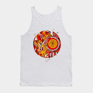 Orad Skull and Dreamcatcher Circle Tank Top